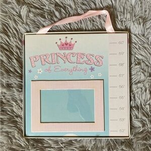 Disney Princess Hanging Growth Chart w/ Attached Photo Frame new*